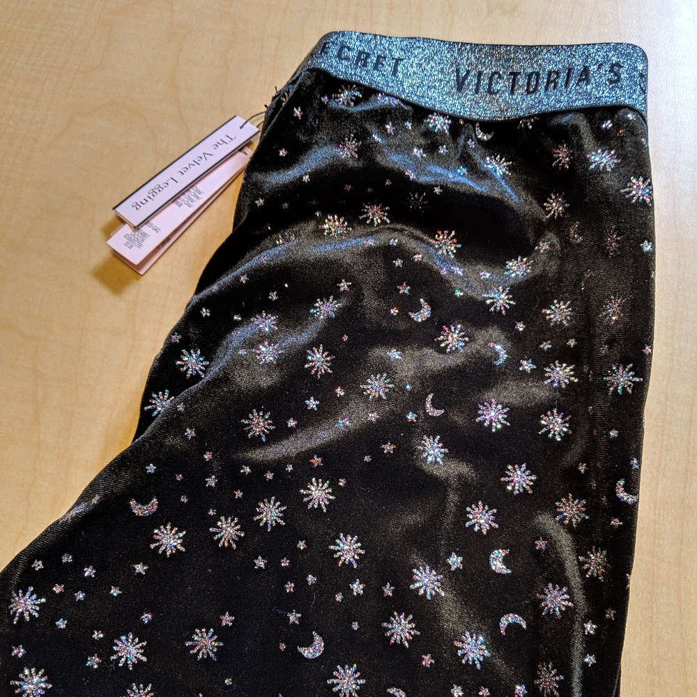 Victoria's Secret Sparkly Velvet Legging